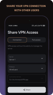 Screenshot of the application Amnezia VPN - #7