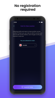 Screenshot of the application vpnify - #5