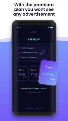 Screenshot of the application vpnify - #7