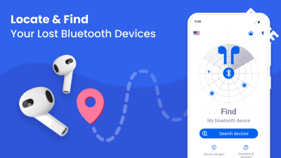 Screenshot of the application Find My Bluetooth Device - #1