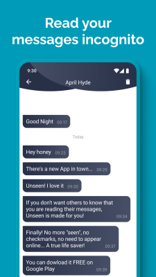 Screenshot of the application Unseen - No Last Seen - #7