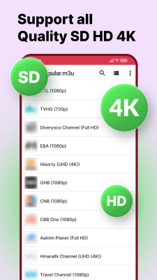 Screenshot of the application IPTV PLAYER - #6