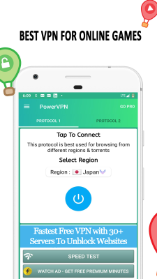 Screenshot of the application Power VPN - #3