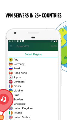 Screenshot of the application Power VPN - #4