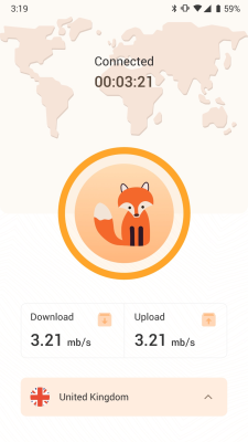 Screenshot of the application Fox VPN - #2