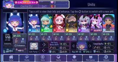 Screenshot of the application Gacha Ultra 3 - #2