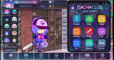 Screenshot of the application Gacha Cafe - #1