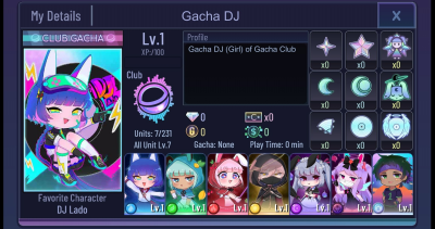 Screenshot of the application Gacha Cafe - #2
