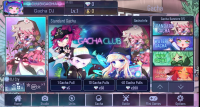 Screenshot of the application Gacha Cafe - #3