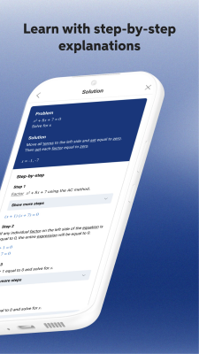 Screenshot of the application Mathway - #2