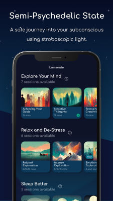 Screenshot of the application Lumenate - #2