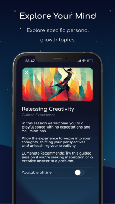 Screenshot of the application Lumenate - #3