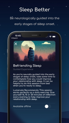 Screenshot of the application Lumenate - #5
