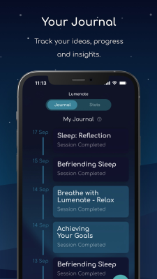 Screenshot of the application Lumenate - #6