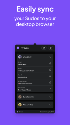 Screenshot of the application MySudo - #8