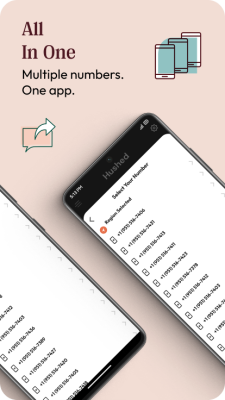 Screenshot of the application Hushed - #5