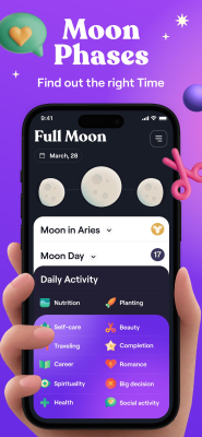 Screenshot of the application Moonly - #1