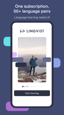 Screenshot of the application Lingvist - #1