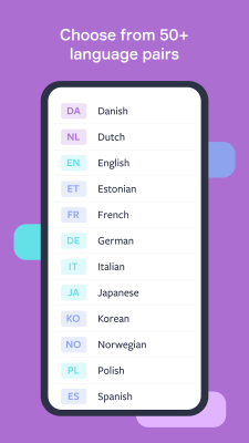 Screenshot of the application Lingvist - #2