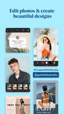 Screenshot of the application GoDaddy Studio - #3