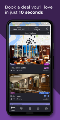 Screenshot of the application HotelTonight - #2