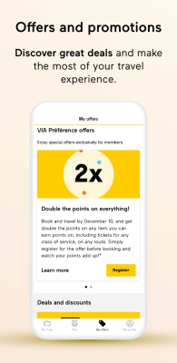 Screenshot of the application VIA Rail Canada - #4