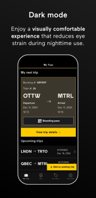 Screenshot of the application VIA Rail Canada - #8