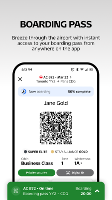 Screenshot of the application Air Canada - #6