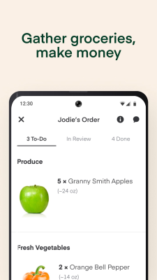 Screenshot of the application Instacart: Earn money to shop - #2