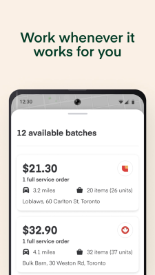 Screenshot of the application Instacart: Earn money to shop - #4