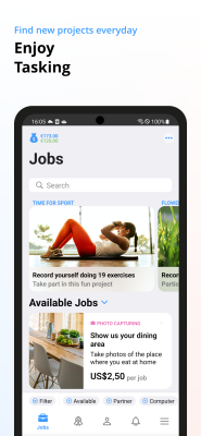 Screenshot of the application Clickworker - #2
