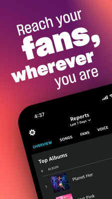 Screenshot of the application Amazon Music for Artists - #1