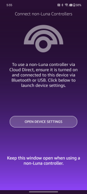 Screenshot of the application Luna Controller - #8