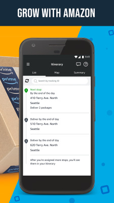 Screenshot of the application Amazon Flex - #2