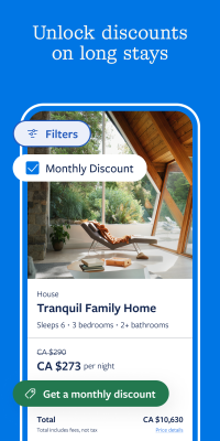 Screenshot of the application Vrbo - #2