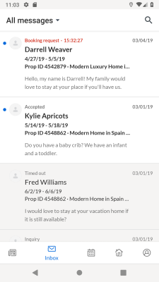 Screenshot of the application Vrbo Owner - #1