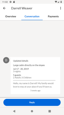Screenshot of the application Vrbo Owner - #2
