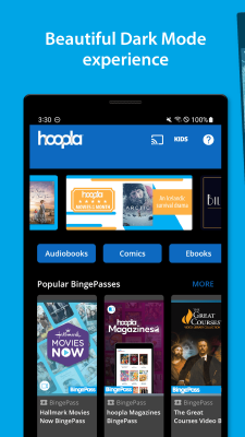 Screenshot of the application hoopla Digital - #4