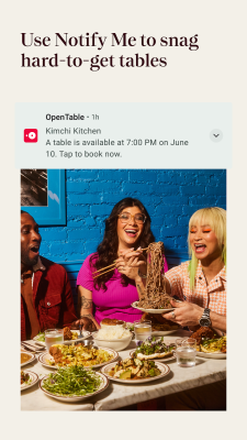 Screenshot of the application OpenTable - #4