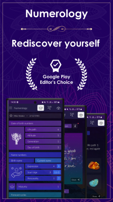 Screenshot of the application Numerology Rediscover Yourself - #1