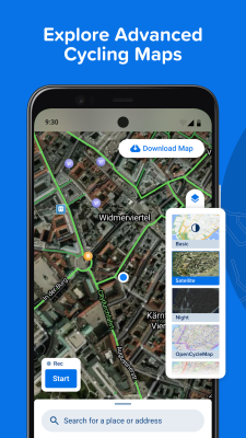 Screenshot of the application Bikemap - #5