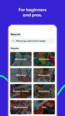 Screenshot of the application Skillshare - #3