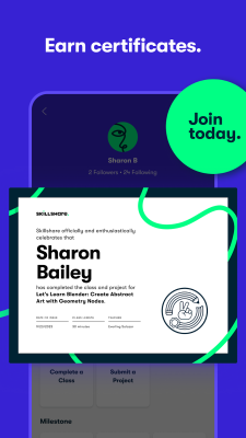 Screenshot of the application Skillshare - #6