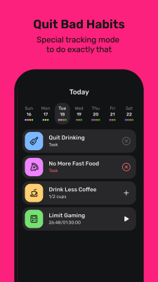 Screenshot of the application Motivated: Habit Tracker - #2
