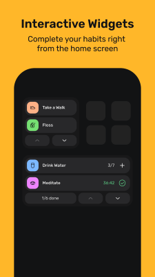 Screenshot of the application Motivated: Habit Tracker - #3