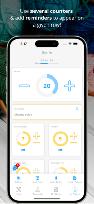 Screenshot of the application My Row Counter - #2