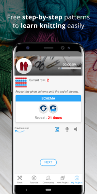 Screenshot of the application Knitting Genius - #2