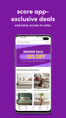 Screenshot of the application Wayfair - #1