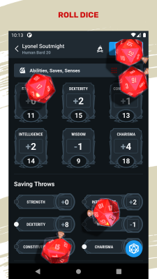 Screenshot of the application D&D Beyond - #3