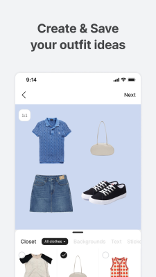 Screenshot of the application Acloset - #2